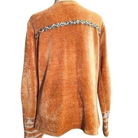 ✨Soft Surroundings Zip Front Embellished Sz XL Jacket Cardigan✨ - Picture 3 of 9